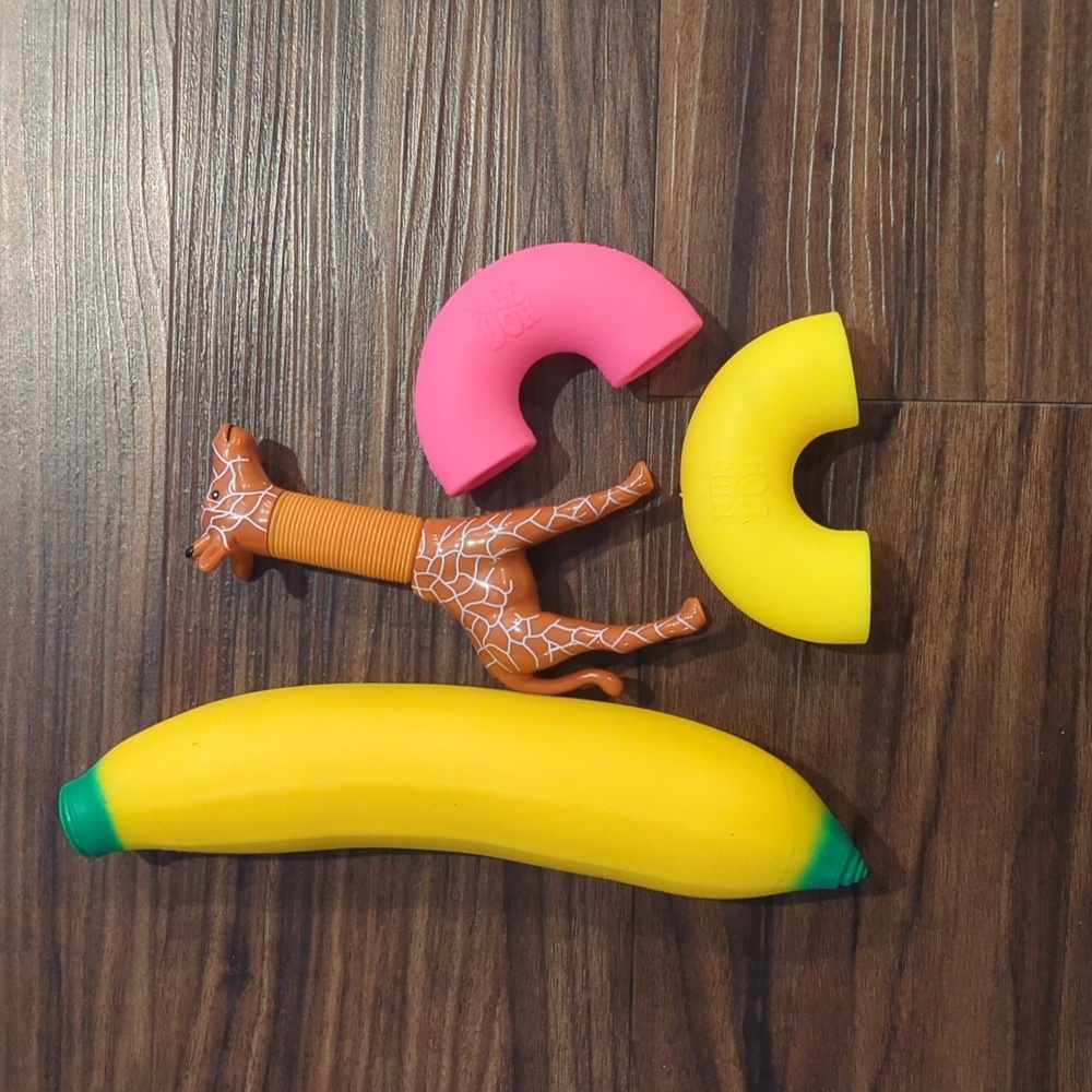 A mixture of sensory toys